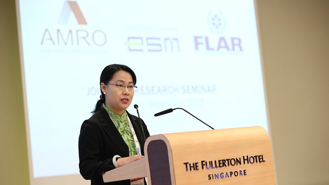 AMRO Director Dr Junhong Chang at the RFA Research Seminar Sept 2017