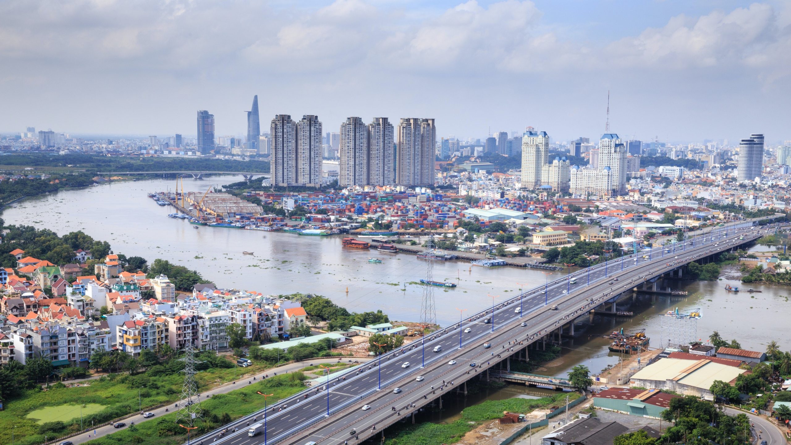 Ho Chi Minh city skyline