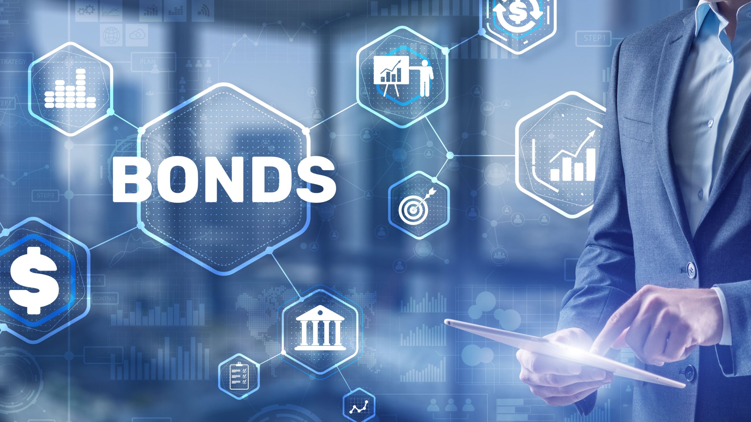 Bond Finance Banking Technology concept