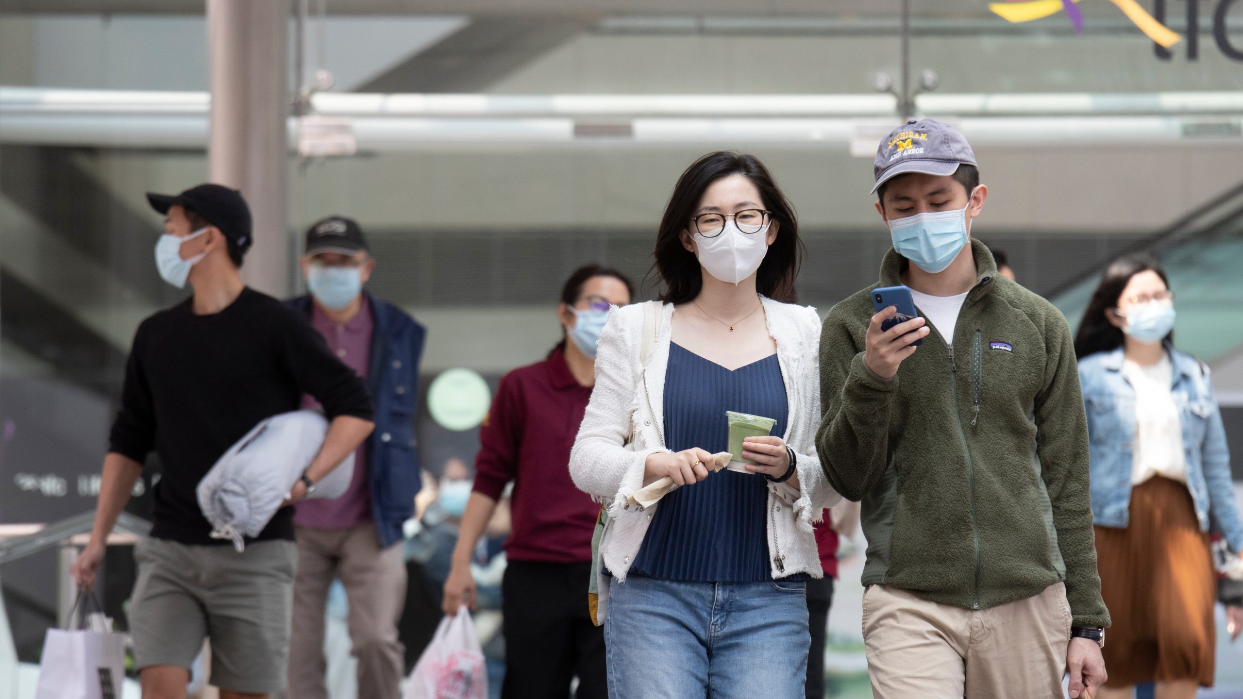 Hong Kong citizens on the street