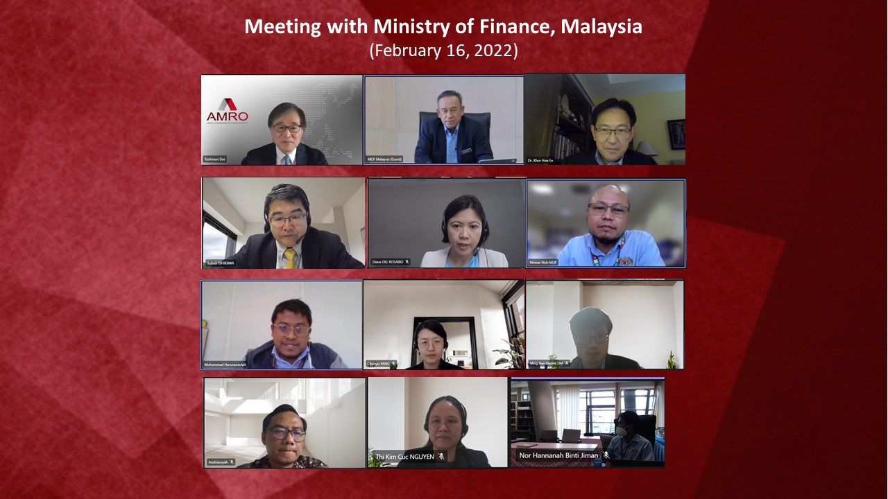Meeting with MOF Malaysia – Feb 16 Meeting with MOF Malaysia - Feb 16