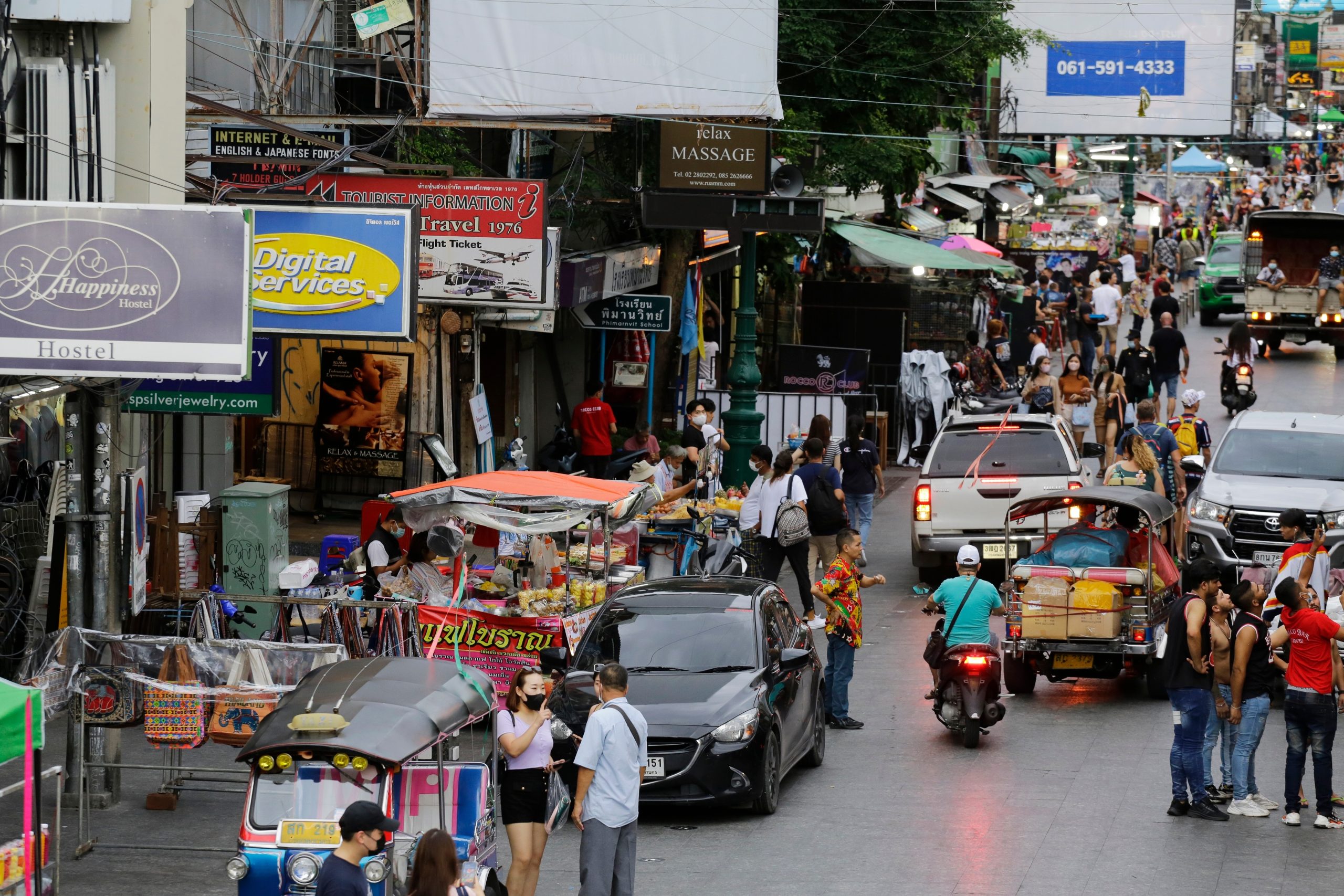 Bangkok,,Thailand,-,July,22,,2022:,People,Walk,By,The